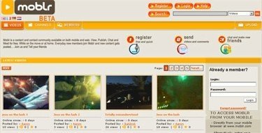 Moblr, Youtube para móviles
