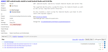 Android Studio Chrome OS