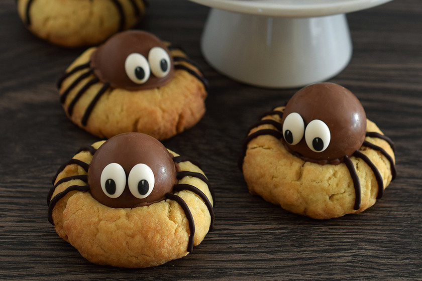 Cómo hacer las galletas araña más adorables de Halloween