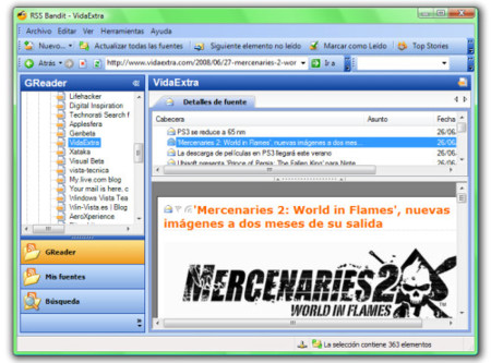 RSS Bandit ahora puede sincronizarse con Google Reader y NewsGator