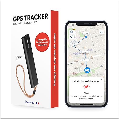 Invoxia Localizador GPS Classic - Suscripción Incluida - para Coches, Motocicletas, Bicicletas, Niños - Alertas de Movimiento e Inclinación - hasta 6 Meses de Vida de la Batería, surtido