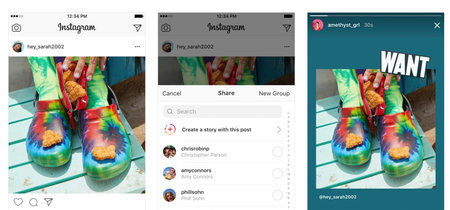 Instagram por fin permite compartir las publicaciones de otros en tus Historias