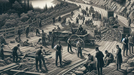 Asfaltado con macadán