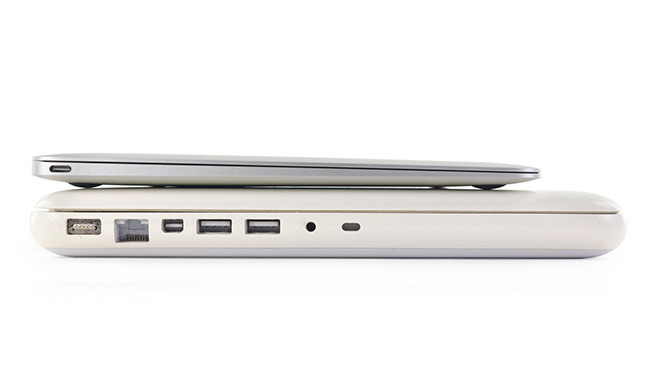 La imagen de la semana: el nuevo MacBook vs. el último MacBook blanco de 2009