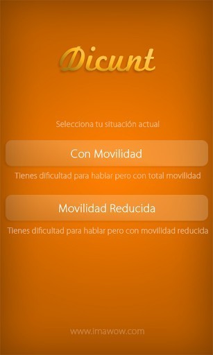 La aplicación Dicunt de Imawow que permite comunicarse a aquellas personas que tienen dificultades para hablar