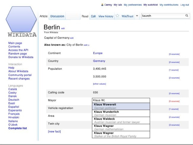 wikidata wikipedia