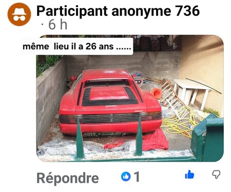 Ferrari Testarossa Abandonado Cannes