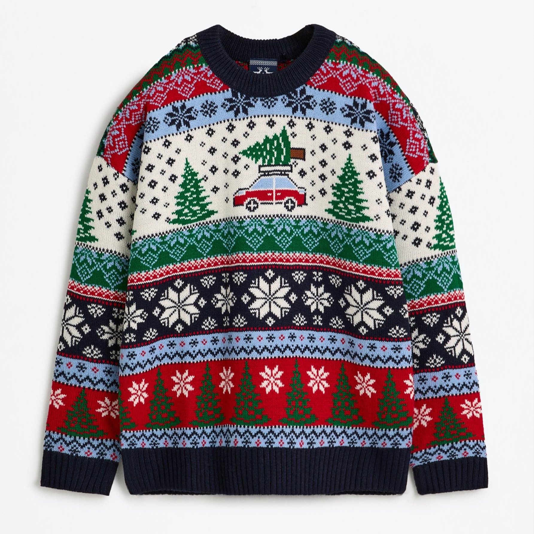 Mujer | Jersey cenefas navideñas

