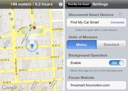 Find My Car Smart localiza tu coche con la ayuda de Bluetooth 4.0