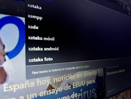 Microsoft ha habilitado en Edge un nuevo acceso que facilita el borrado de las búsquedas en nuevas pestañas de Bing