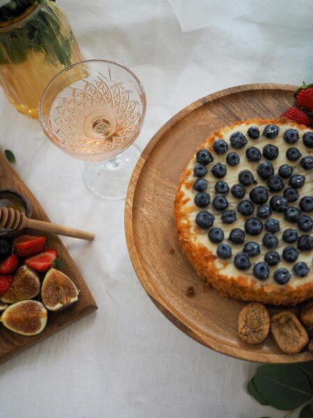 Cómo hacer un pay arándanos sin horno y con solo 5 ingredientes: no lleva queso crema ni azúcar