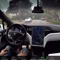 Esto es lo que ve el piloto automático de Tesla cuando toma el control total del auto (Video)