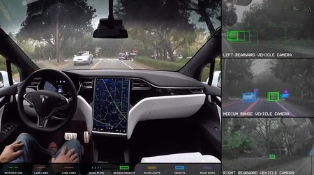 Esto es lo que ve el piloto automático de Tesla cuando toma el control total del auto (Video)
