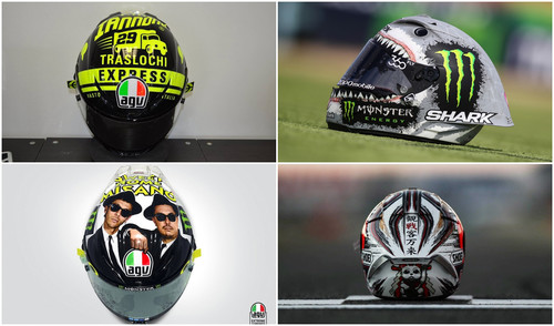Aún no ha acabado MotoGP 2016: estos son los ocho cascos especiales que no te dejaron indiferente