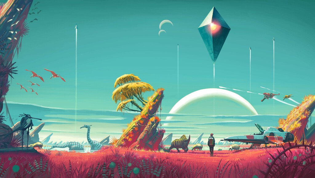 El universo infinito de No Man's Sky ocupa solo 300 megas de código. Lo que realmente devora el espacio de tu disco duro son los efectos de sonido 