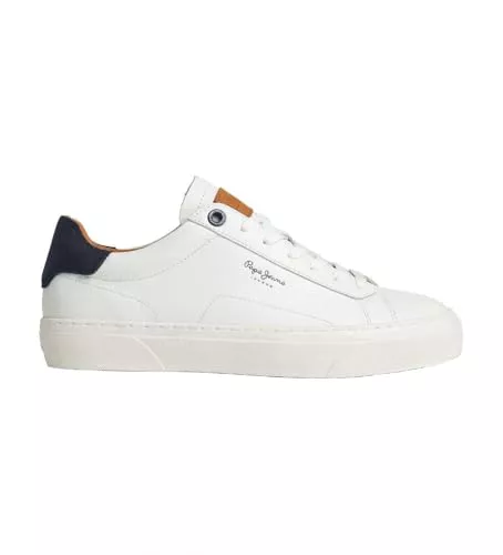 Pepe Jeans Zapatillas de Piel Yogi Original Blanco