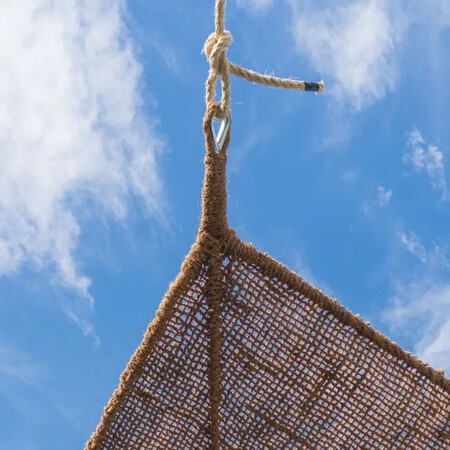 Toldo vela de fibras naturales