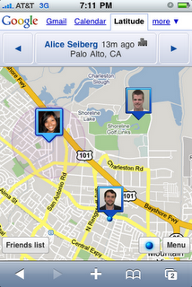 Google Latitude (un tanto descafeinado) en el iPhone