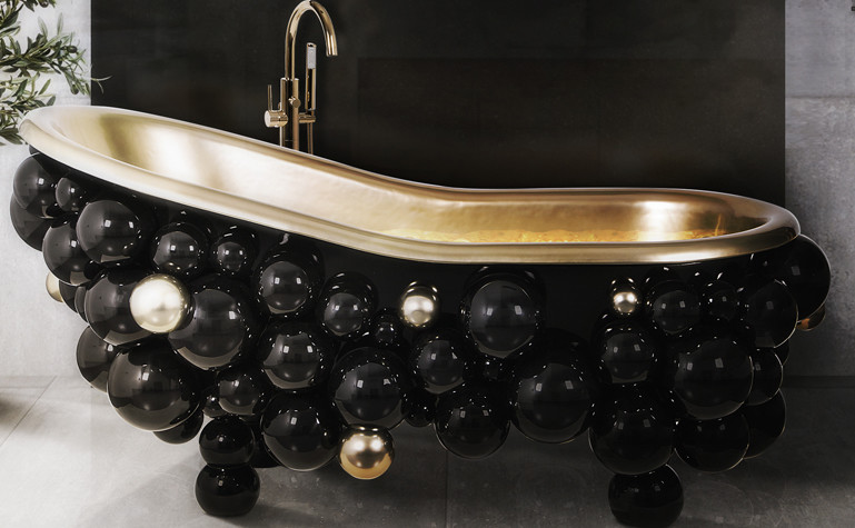 Si te gusta el glamour en los baños es posible que te encanten estas