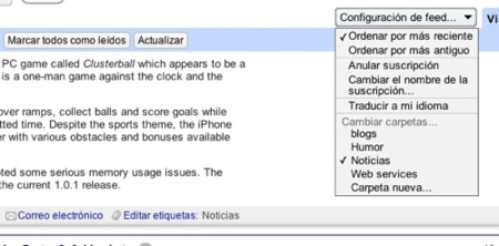 Traducción automática en Google Reader