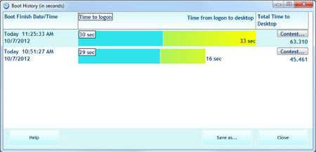 Comprueba la velocidad de carga de Windows 8 con BootRacer