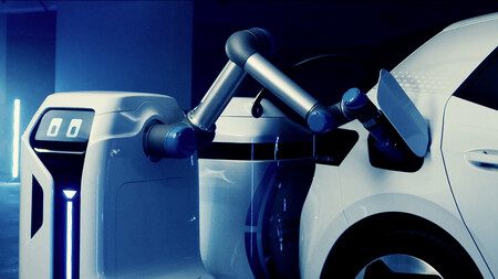 El robot cargador autónomo para coches eléctricos de Volkswagen será real y va a llegar en 2021