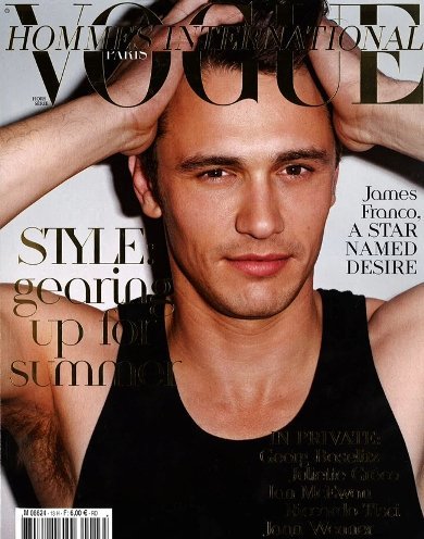 James Franco enseña sobaco para la revista Vogue (y nada de depilado como el de Madonna)