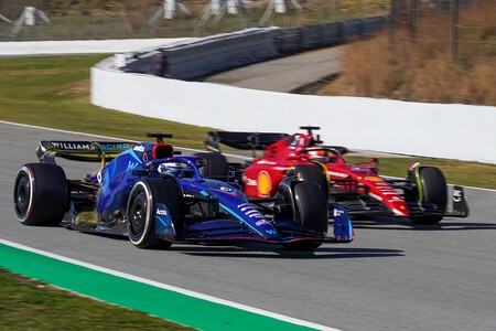 Latifi Leclerc Barcelona F1 2022