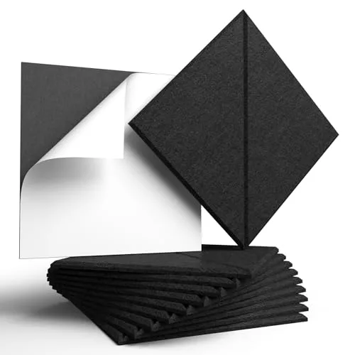 Vieshful Paneles Acústicos Autoadhesivos 10 Piezas 30×30 cm