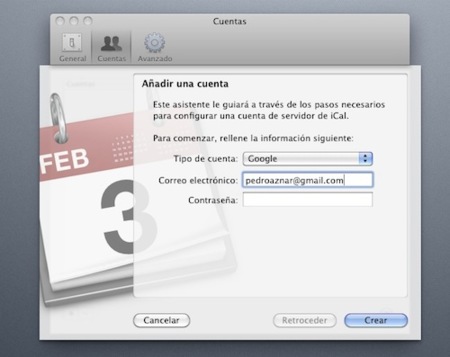 Outlook para sincronización de calendario mac con google yahoo