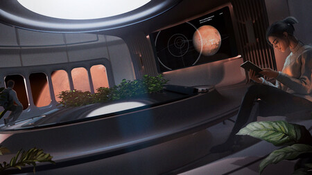 Una habitación presurizada en Marte según la visión de SpaceX