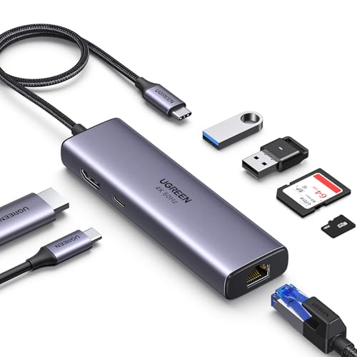 UGREEN Revodok 107 Hub USB C Ethernet Gigabit 7 en 1 Docking Station