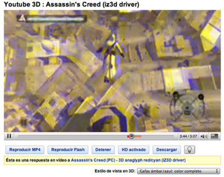 YouTube experimenta con los vídeos en 3D