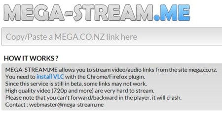 Mega-Stream.me, un servicio para ver contenidos de Mega en streaming