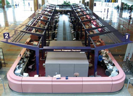 Despacho ultramoderno en el aeropuerto Changi