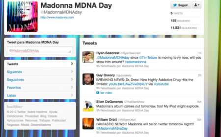 Madonna abre una cuenta en Twitter para promocionar su último álbum