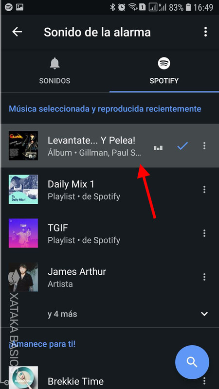 Tu canción en Spotify