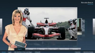 Mercedes lanza su televisión por Internet