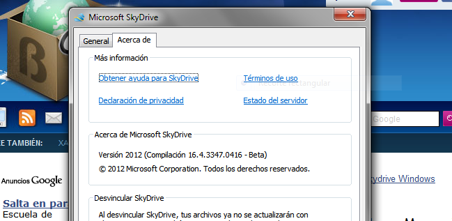 Skydrive en Windows