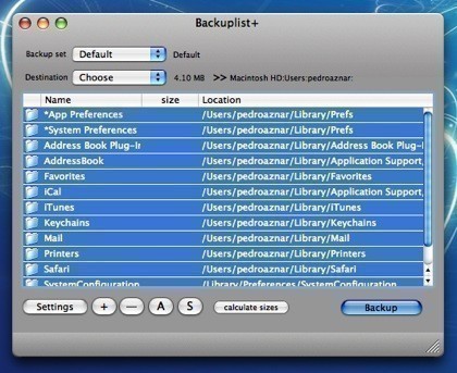 Backuplist+: Copias de seguridad simples y potentes