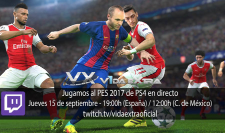 Jugamos en directo al PES 2017 en PS4 a las 19:00h (las 12:00h en Ciudad de México) (finalizado)