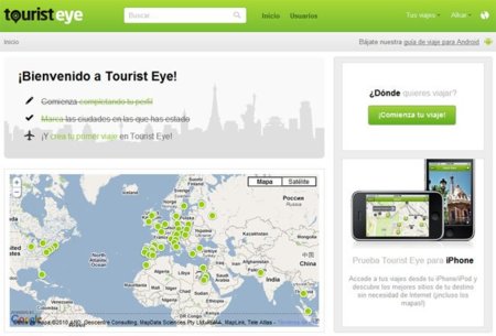 Tourist Eye, organiza tus viajes y hazte tu propia guía turística