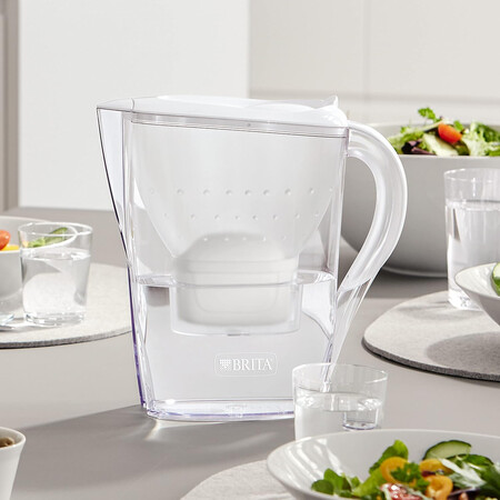Brita Jarra Con Filtro De Agua Marella Blanca