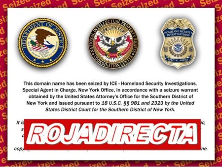 EEUU intenta bloquear el acceso a Rojadirecta por supuesta violación de copyright