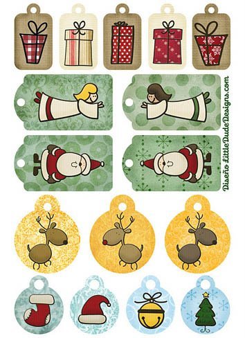 Tarjetas de Navidad para imprimir 2