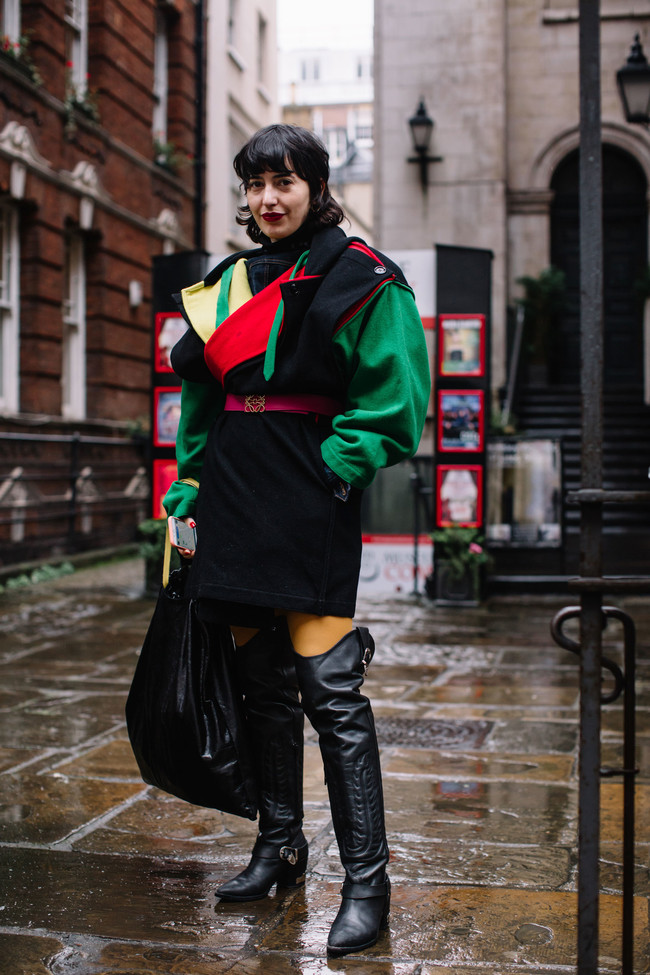 street style londres semana moda color