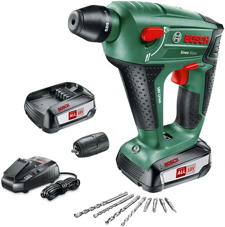 Oferta del día en el martillo perforador Bosch UneoMaxx: su precio hasta medianoche es de sólo 152,99 euros en Amazon