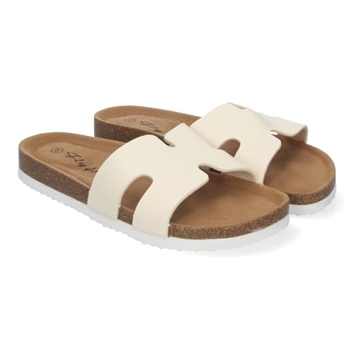 84834 Sandalia Planas para Mujer con Piso Bio