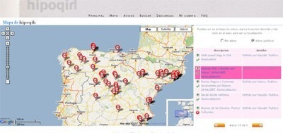 Hipoqih, georeferenciando avisos