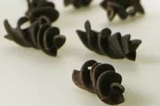 Espirales de pasta con sabor a cacao